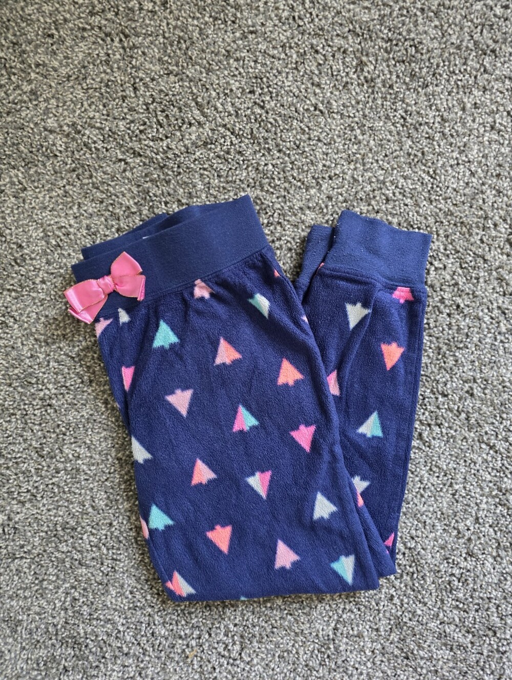 SO Girls Navy Pink and Blue Paper Airplane Pajama Pants
